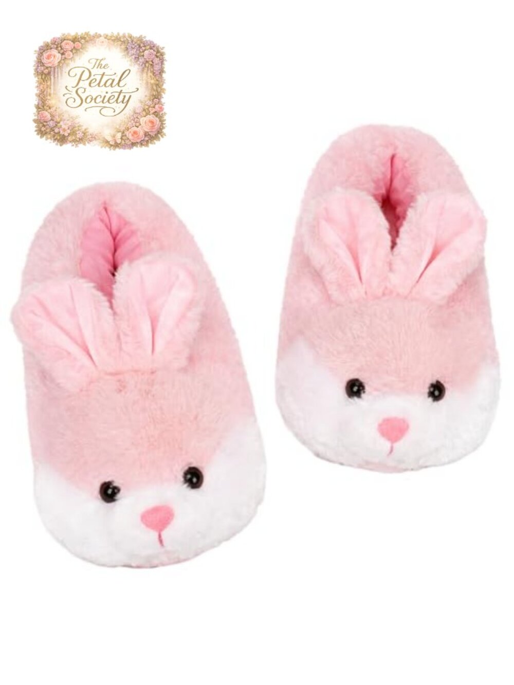 Cute Bunny Plush Slippers Fuzzy Fleece Lined Memory Foam House Shoes